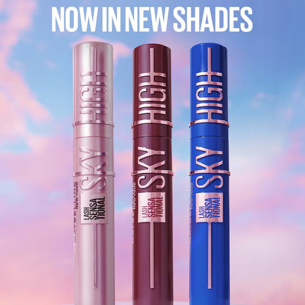 3x Maybelline Lash Sensational Sky High Mascara 7.2ml 797 Blue Mist
