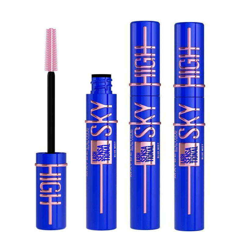 3x Maybelline Lash Sensational Sky High Mascara 7.2ml 797 Blue Mist