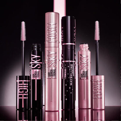 2pk Maybelline Lash Sensational Sky High Mascara 01 Very Black and Cosmic Black