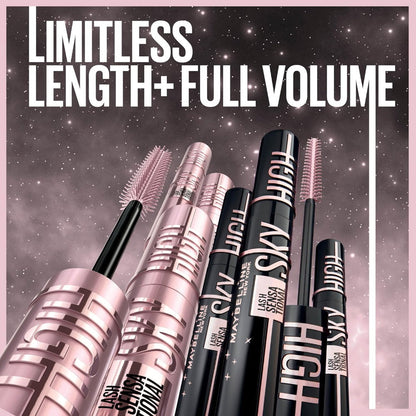 2pk Maybelline Lash Sensational Sky High Mascara 01 Very Black and Cosmic Black