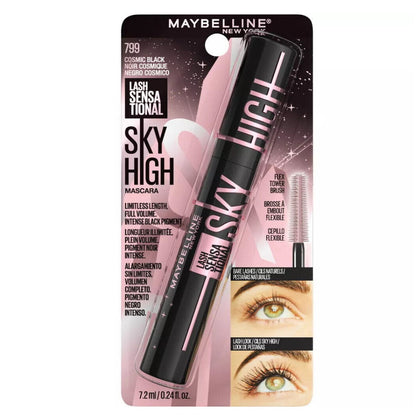6x Maybelline Lash Sensational Sky High Mascara - 799 Cosmic Black