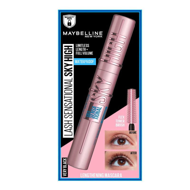 Maybelline Lash Sensational Sky High Waterproof Mascara 802 Very Black (carded)