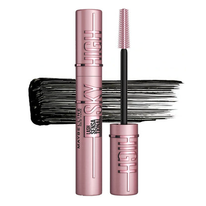 3x Maybelline Lash Sensational Sky High Washable Mascara 01 Very Black (carded)