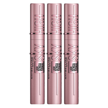 3x Maybelline Lash Sensational Sky High Washable Mascara 01 Very Black