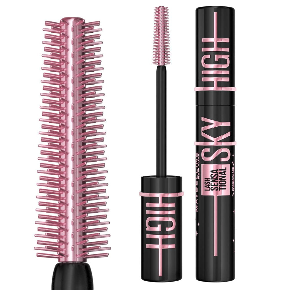 3x Maybelline Lash Sensational Sky High Washable Mascara 7.2ml Cosmic Black