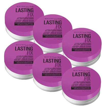 6x Maybelline Lasting Fix Setting Loose Powder 6g