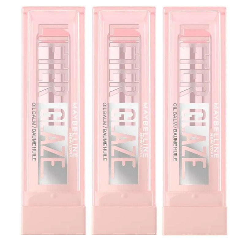 3x Maybelline Lifter Glaze Lip Balm 002 Pink Drip