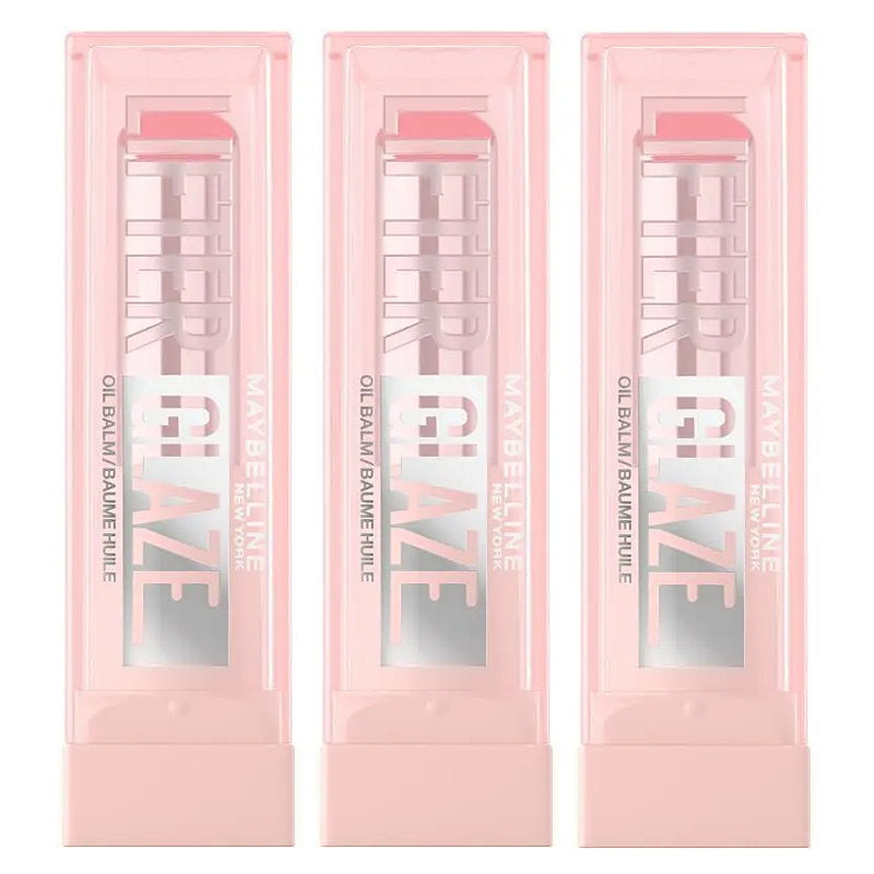 3x Maybelline Lifter Glaze Lip Balm 004 Cherry Swirl