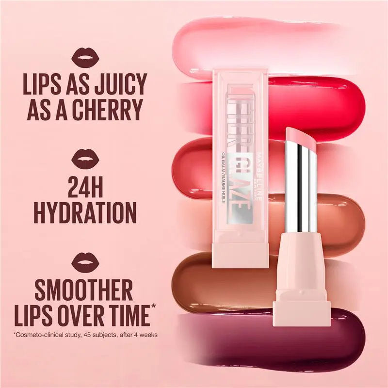 6x Maybelline Lifter Glaze Lip Balm 008 Acai Glaze