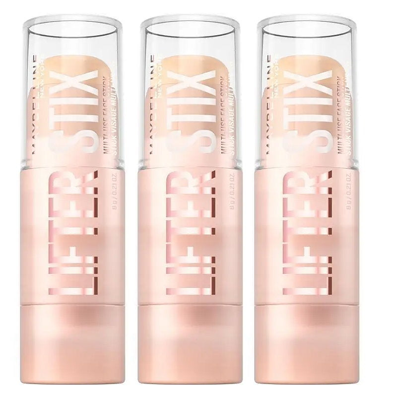 3x Maybelline Lifter Stix Multi Use Face Stick Foundation Contour Highlight 05 6g