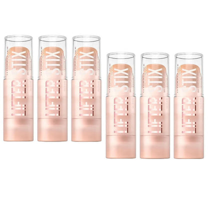 6x Maybelline Lifter Stix Multi Use Face Stick Foundation Contour Highlight 20 6g
