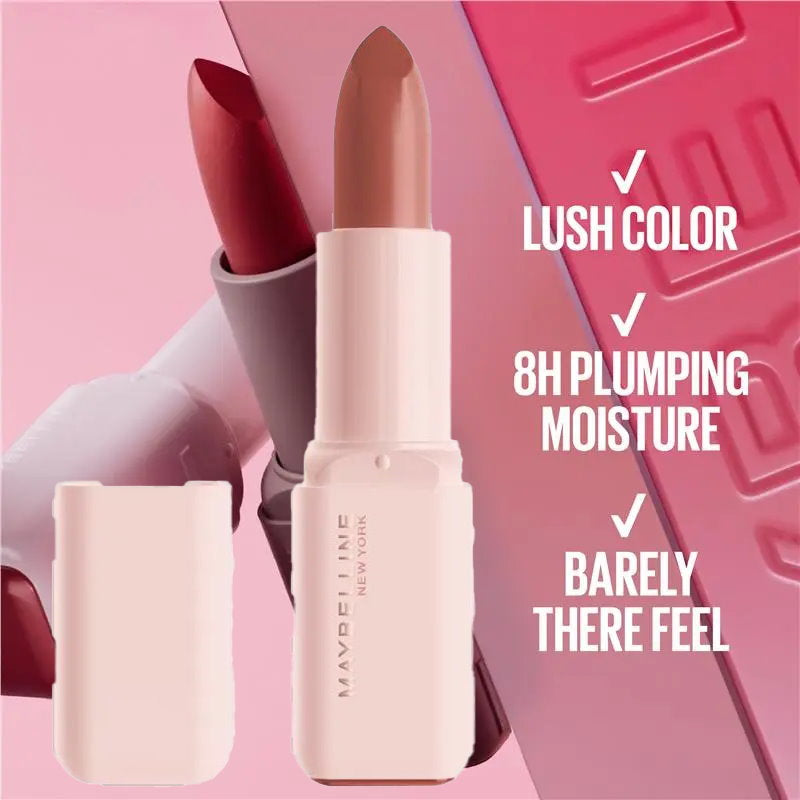 3x Maybelline Moisturising Serum Lipstick 101 Upstate Satin
