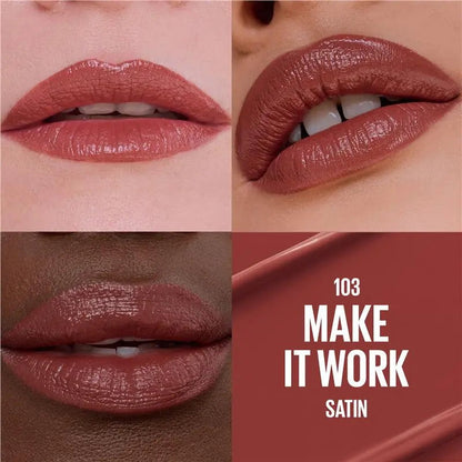 Maybelline Moisturising Serum Lipstick 103 Make It Work Satin