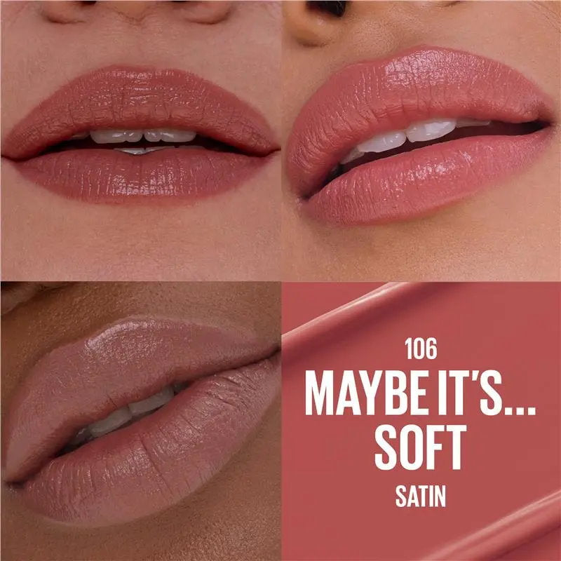 Maybelline Moisturising Serum Lipstick 106 Maybe It's Soft Satin