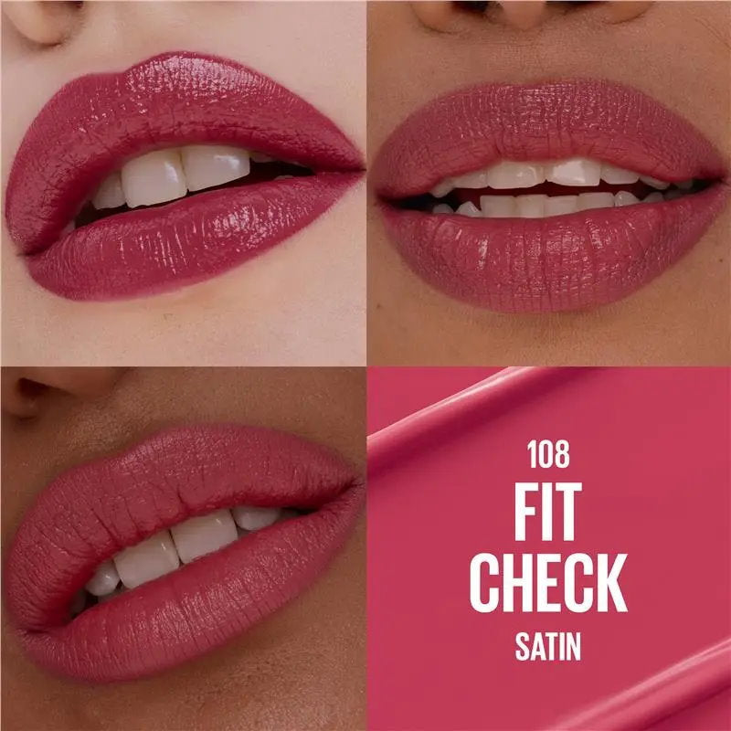 Maybelline Moisturising Serum Lipstick 108 Fit Check Satin