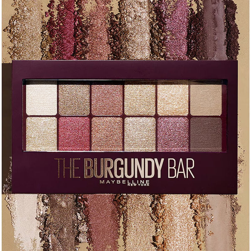 3x Maybelline New York Burgundy Bar Eyeshadow Palette 9.6g