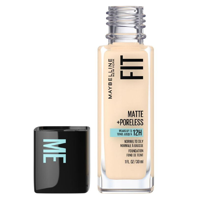 3x Maybelline Fit Me Matte Poreless Mattifying Liquid Foundation 30ml 110 Porcelain