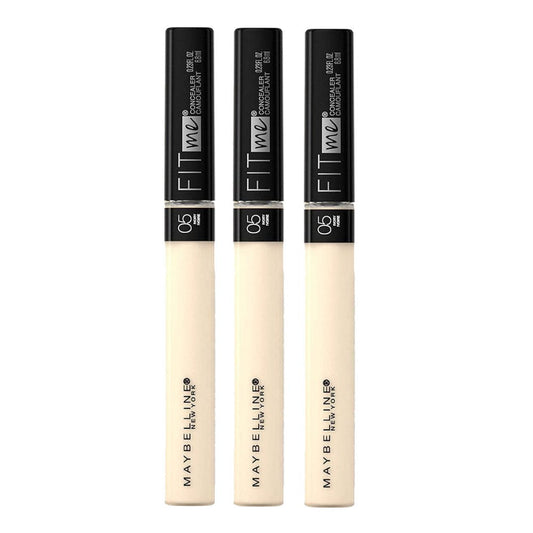 3x Maybelline Fit Me Natural Coverage Concealer 6.8ml 05 Ivory