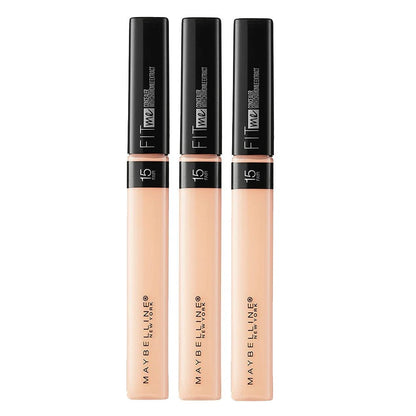 3x Maybelline Fit Me Natural Coverage Concealer 6.8ml 15 Fair