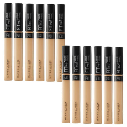 12x Maybelline Fit Me Natural Coverage Concealer 6.8ml 25 Medium