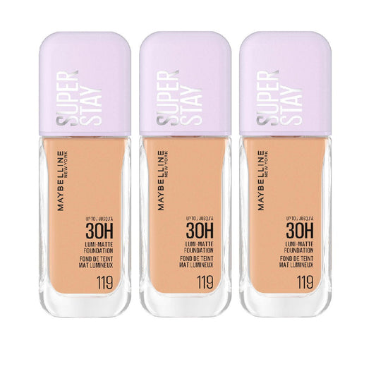 3x Maybelline Superstay Lumi Matte Foundation 35ml 119