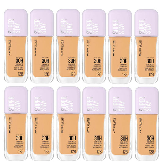 12x Maybelline Superstay Lumi Matte Foundation 35ml 128