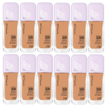 12x Maybelline Superstay Lumi Matte Foundation 35ml 248