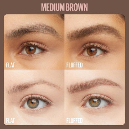 6x Maybelline Superfluff Brow Mousse 257 Medium Brown