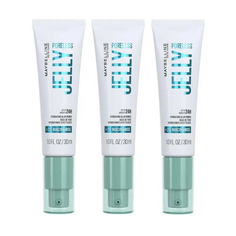 3x Maybelline Poreless Jelly Hydrating Blur Primer 30ml