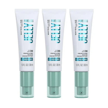 3x Maybelline Poreless Jelly Hydrating Blur Primer 30ml
