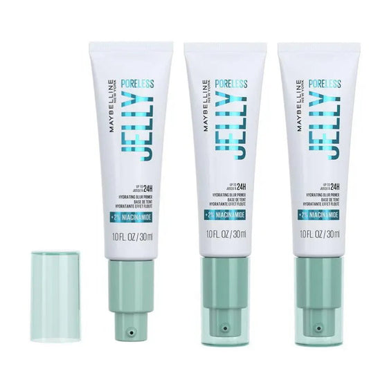 3x Maybelline Poreless Jelly Hydrating Blur Primer 30ml