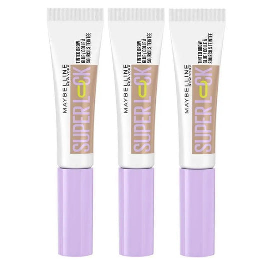 3x Maybelline Super Lock Tinted Brow Glue 253 Taupe 7ml