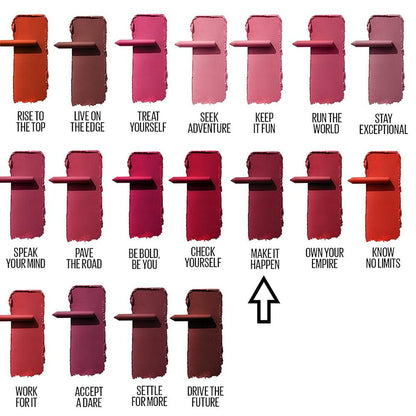 12x Maybelline Superstay Ink Crayon Lipstick 1.2g 55 Make It Happen