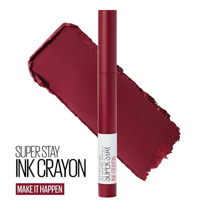6x Maybelline Superstay Ink Crayon Lipstick 1.2g 55 Make It Happen