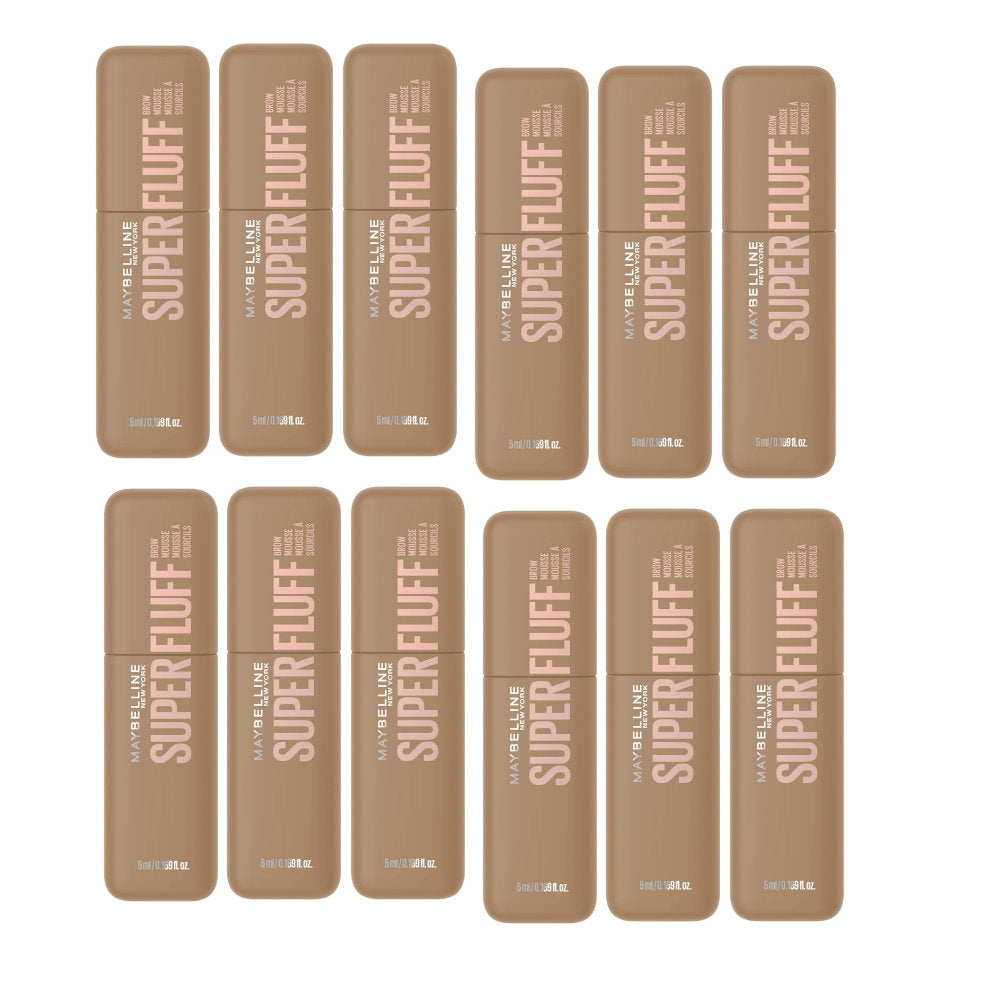 12x Maybelline Superfluff Brow Mousse 250 Blonde