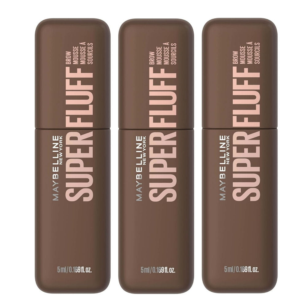 3x Maybelline Superfluff Brow Mousse 257 Medium Brown