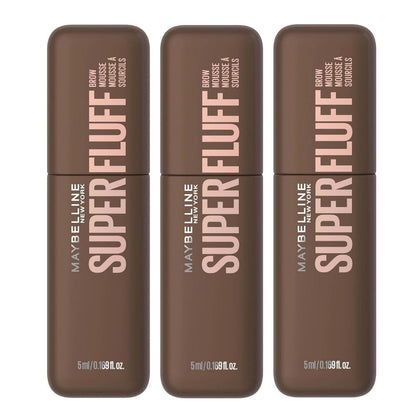 3x Maybelline Superfluff Brow Mousse 257 Medium Brown