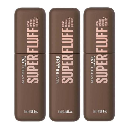 3x Maybelline Superfluff Brow Mousse 257 Medium Brown