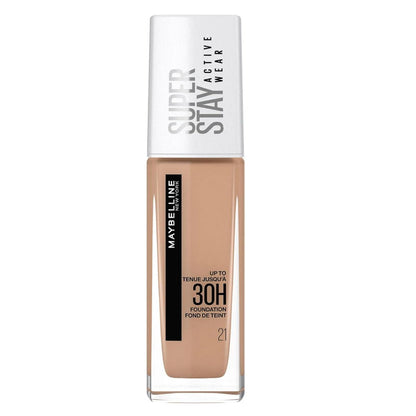 2x Maybelline Superstay 30 Hour Foundation 30ml 21 Nude Beige