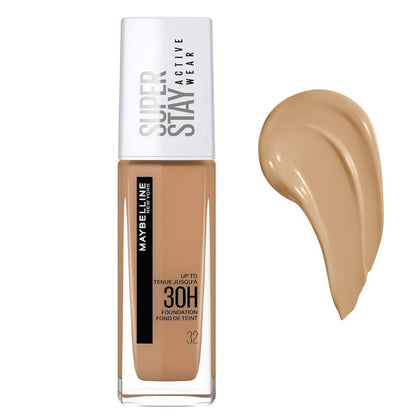 3x Maybelline Superstay Active Wear Foundation 32 Golden Dore