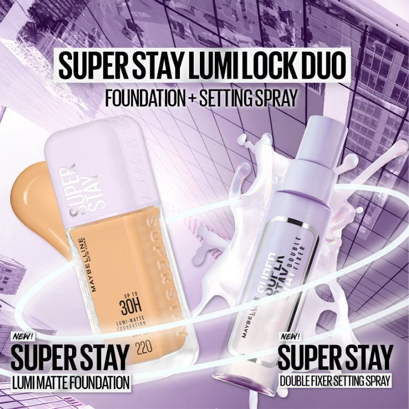 3x Maybelline Superstay Double Fixer Spray 55ml