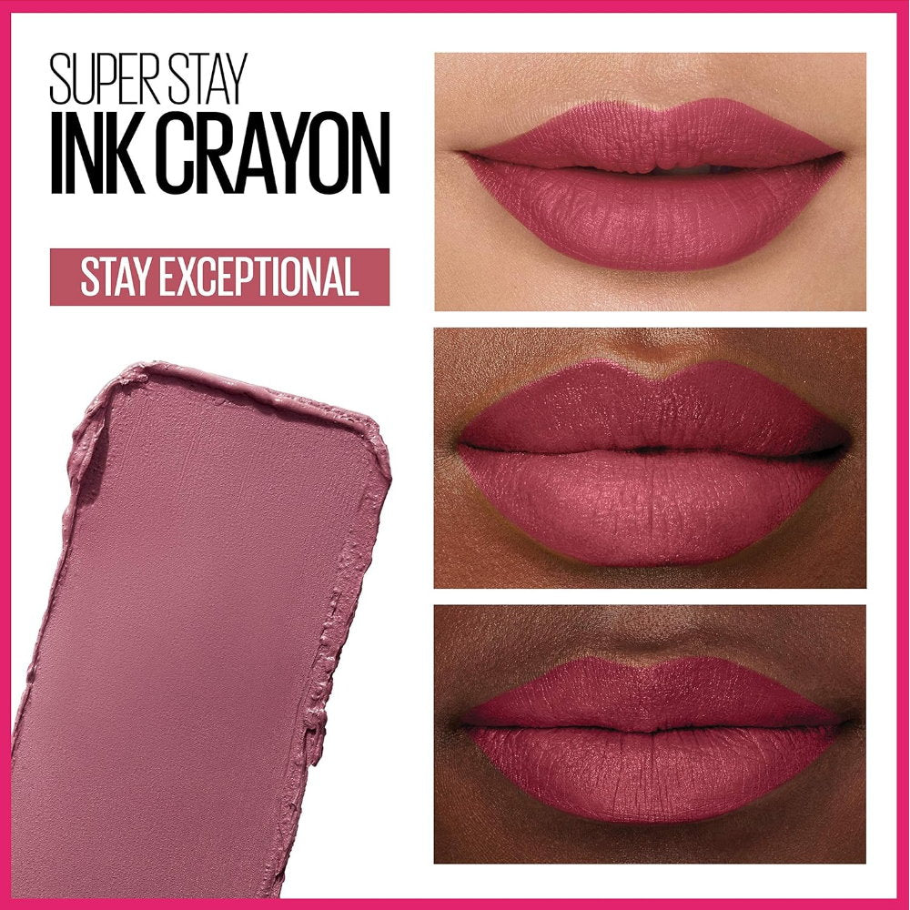 Maybelline Superstay Ink Crayon Lipstick 1.2g 25 Stay Exceptional
