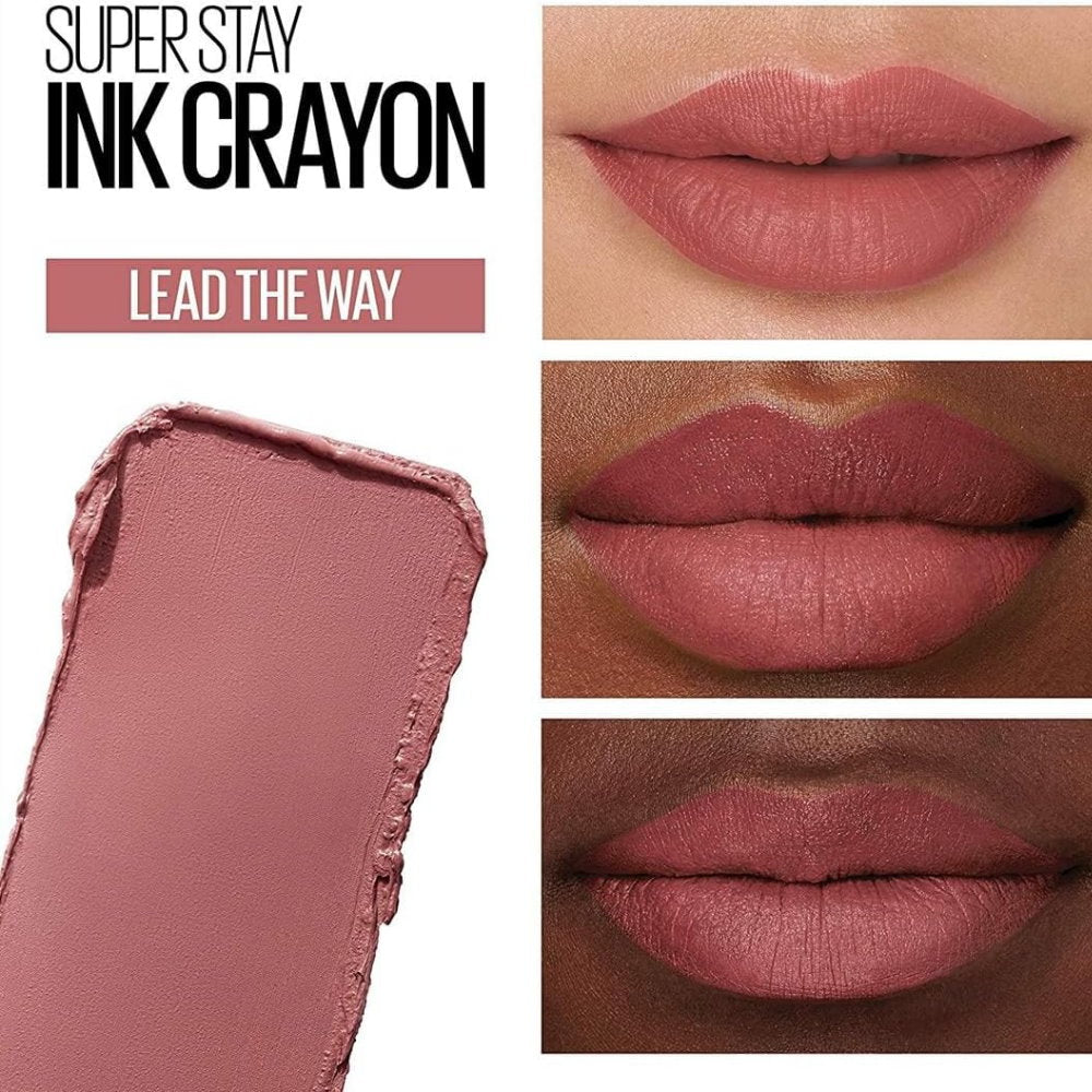 3x Maybelline Superstay Ink Crayon Lipstick 1.2g 15 Lead The Way