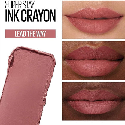 3x Maybelline Superstay Ink Crayon Lipstick 1.2g 15 Lead The Way