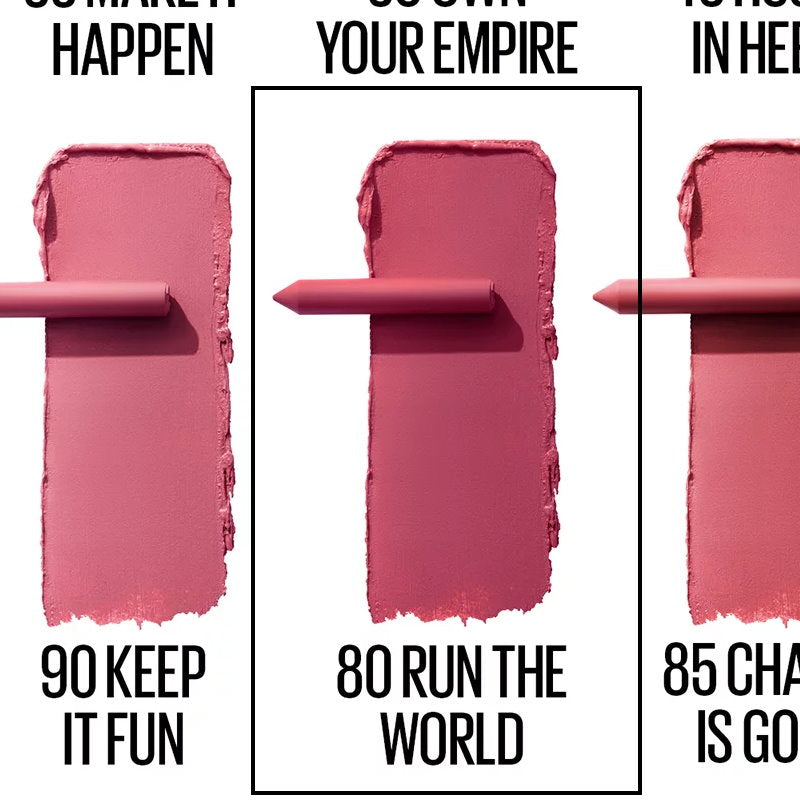 3x Maybelline Superstay Ink Crayon Lipstick 1.2g 80 Run The World