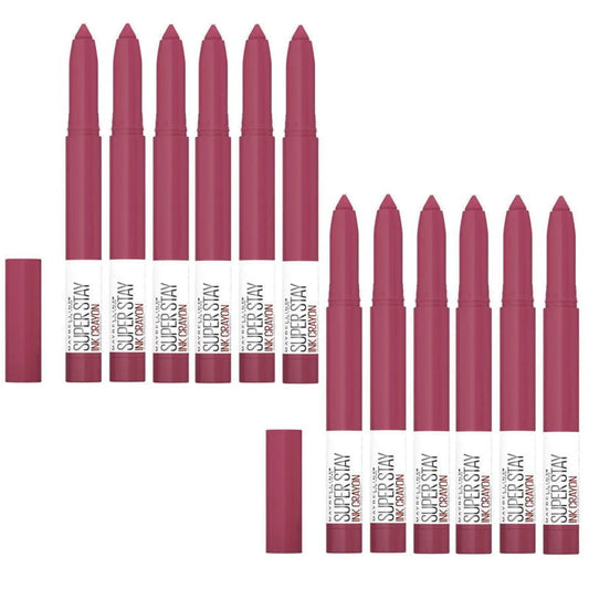 12x Maybelline Superstay Ink Crayon Lipstick 1.2g 80 Run The World