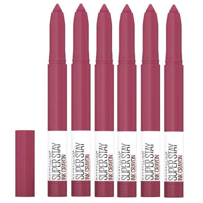 6x Maybelline Superstay Ink Crayon Lipstick 1.2g 80 Run The World