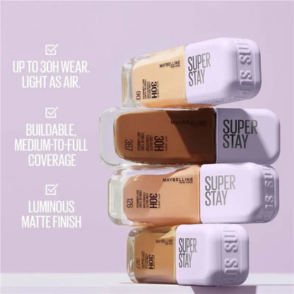6x Maybelline Superstay Lumi Matte Foundation 35ml 128