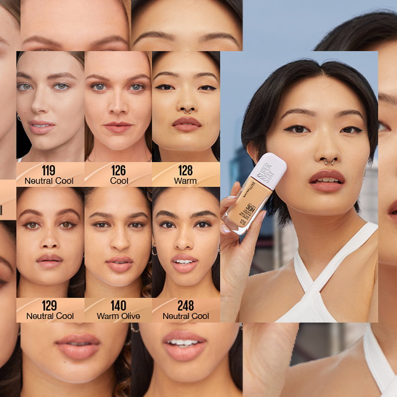 3x Maybelline Superstay Lumi Matte Foundation 35ml 140