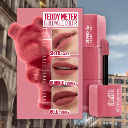 12x Maybelline Superstay Teddy Tint Creamy Matte Lip Tint 5ml 55 Knee High